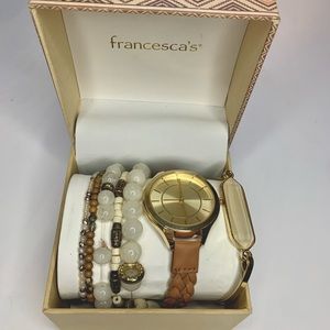 Francesca’s Watch And Bracelet Set (Great Condition!) - Perfect Gift